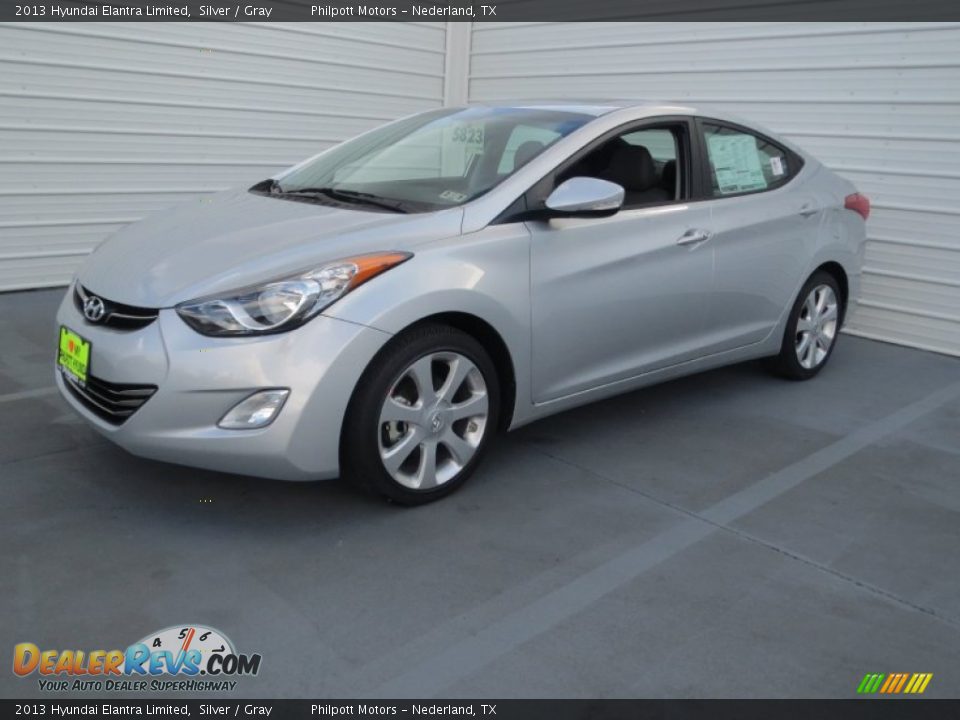 2013 Hyundai Elantra Limited Silver / Gray Photo #9