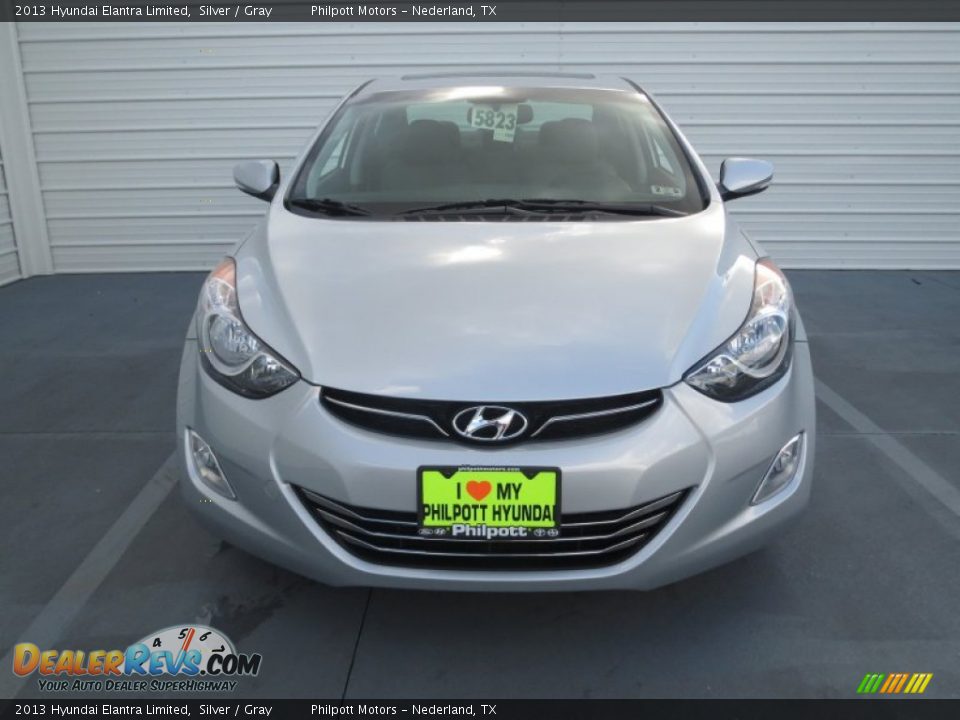2013 Hyundai Elantra Limited Silver / Gray Photo #10