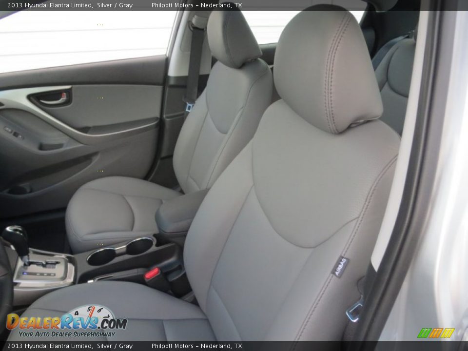 2013 Hyundai Elantra Limited Silver / Gray Photo #24