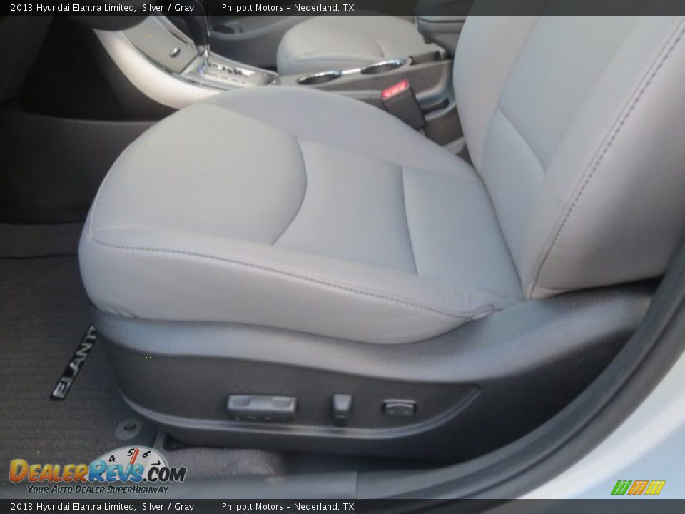 2013 Hyundai Elantra Limited Silver / Gray Photo #25
