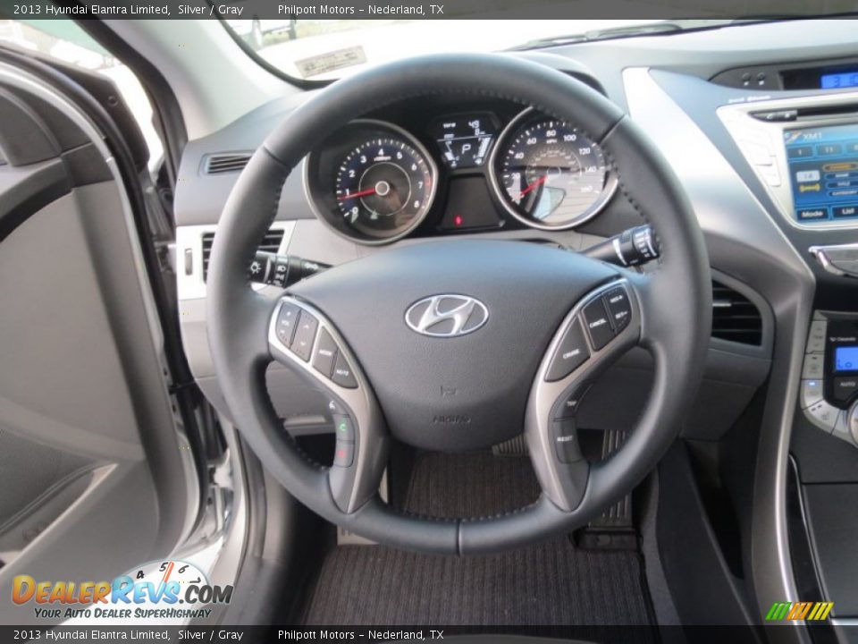 2013 Hyundai Elantra Limited Silver / Gray Photo #33
