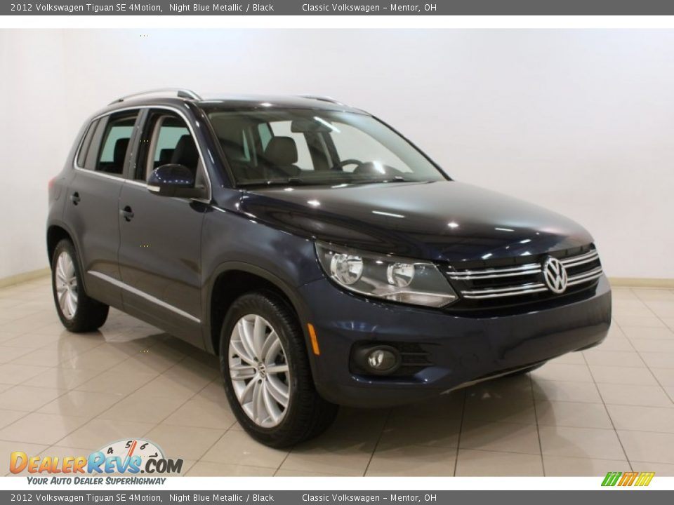 2012 Volkswagen Tiguan SE 4Motion Night Blue Metallic / Black Photo #1