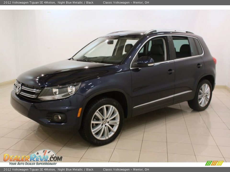 2012 Volkswagen Tiguan SE 4Motion Night Blue Metallic / Black Photo #3