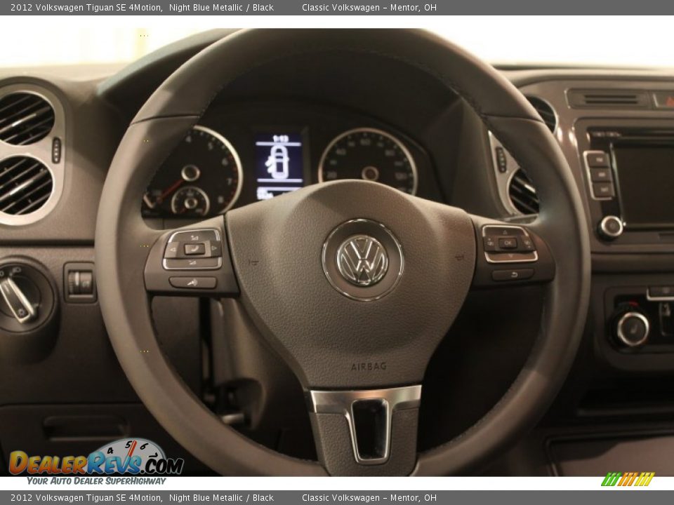 2012 Volkswagen Tiguan SE 4Motion Night Blue Metallic / Black Photo #7