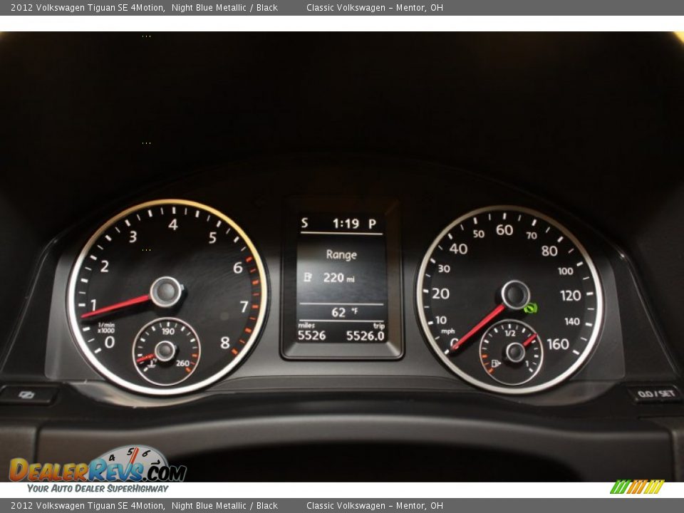 2012 Volkswagen Tiguan SE 4Motion Night Blue Metallic / Black Photo #8