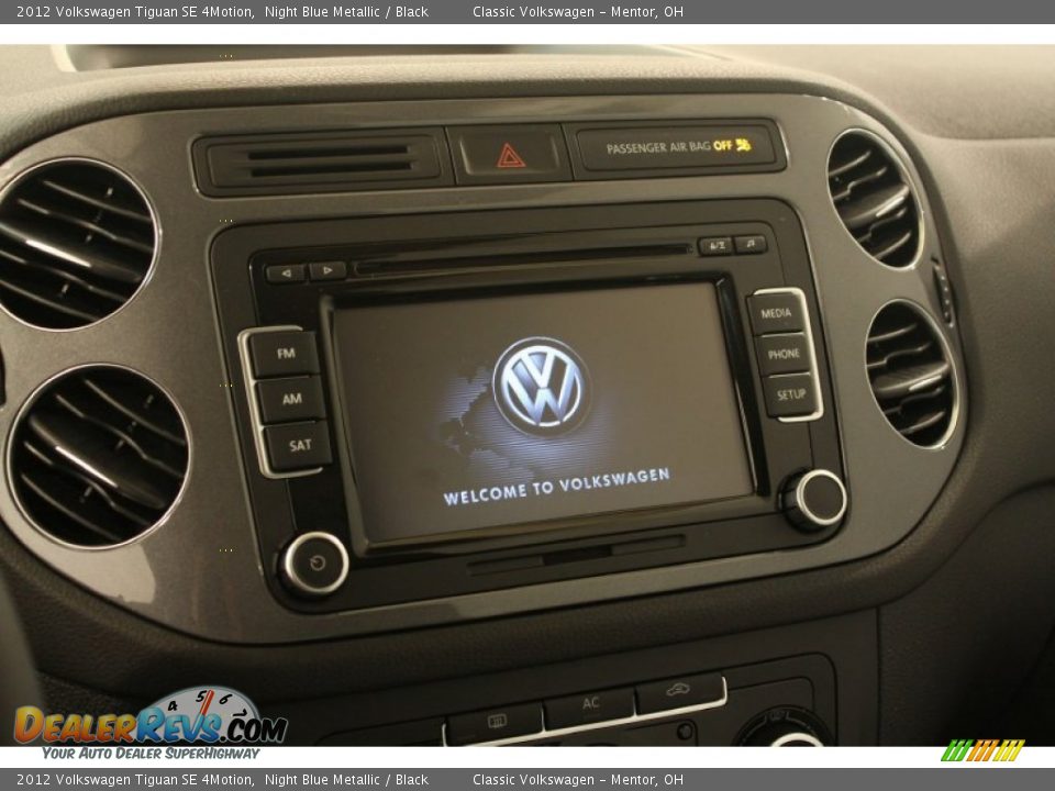 2012 Volkswagen Tiguan SE 4Motion Night Blue Metallic / Black Photo #10