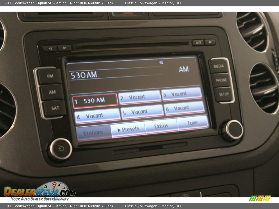 2012 Volkswagen Tiguan SE 4Motion Night Blue Metallic / Black Photo #12
