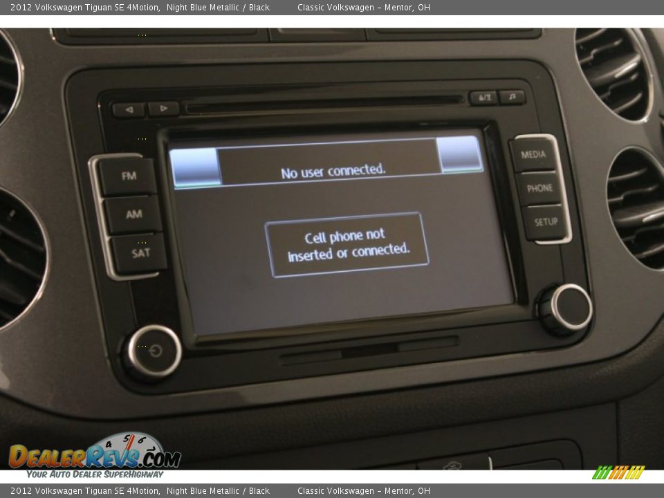 2012 Volkswagen Tiguan SE 4Motion Night Blue Metallic / Black Photo #14