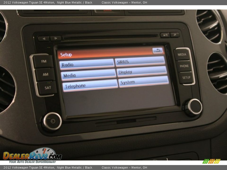 2012 Volkswagen Tiguan SE 4Motion Night Blue Metallic / Black Photo #15