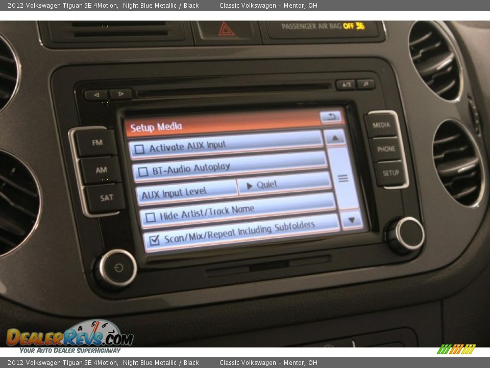 2012 Volkswagen Tiguan SE 4Motion Night Blue Metallic / Black Photo #17