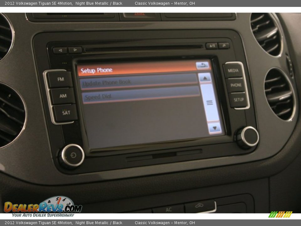 2012 Volkswagen Tiguan SE 4Motion Night Blue Metallic / Black Photo #18