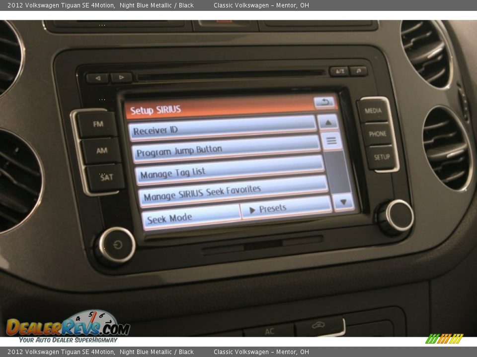 2012 Volkswagen Tiguan SE 4Motion Night Blue Metallic / Black Photo #19