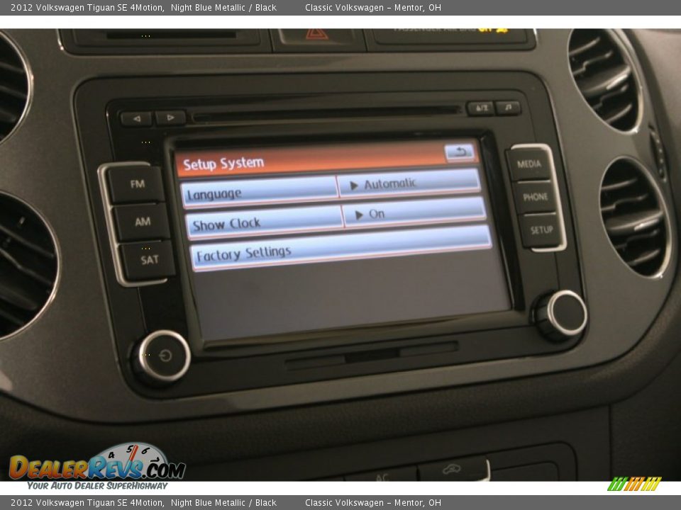2012 Volkswagen Tiguan SE 4Motion Night Blue Metallic / Black Photo #21
