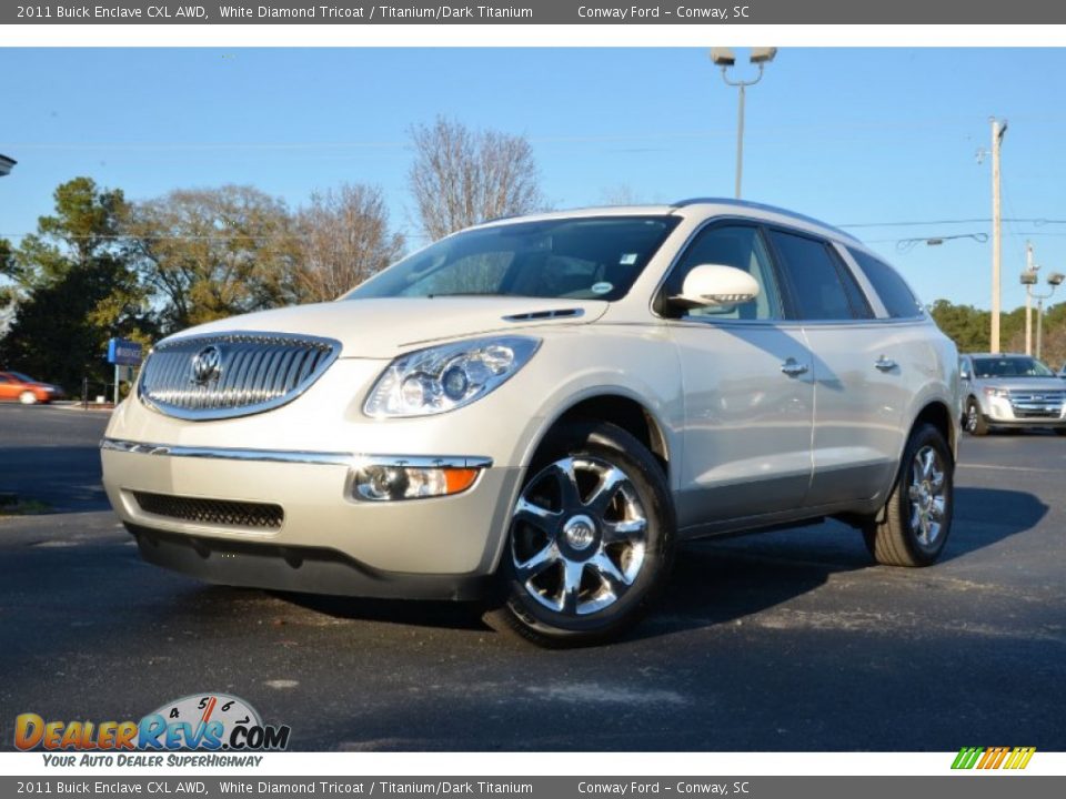2011 Buick Enclave CXL AWD White Diamond Tricoat / Titanium/Dark Titanium Photo #1