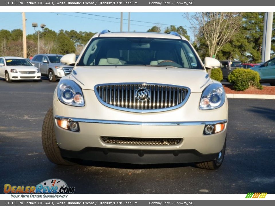 2011 Buick Enclave CXL AWD White Diamond Tricoat / Titanium/Dark Titanium Photo #2