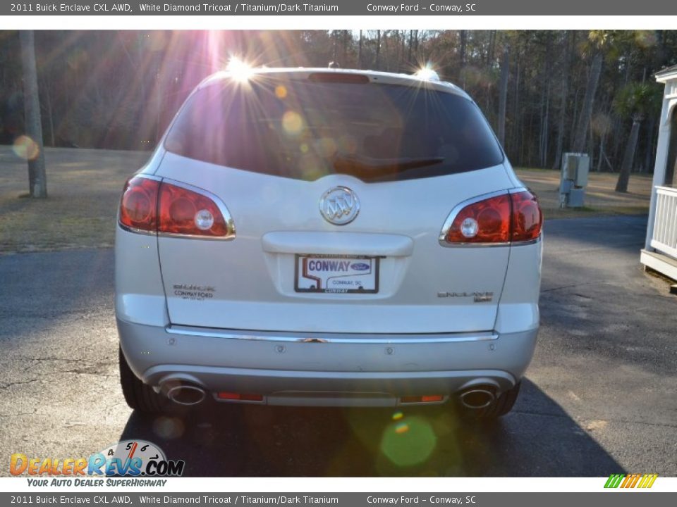 2011 Buick Enclave CXL AWD White Diamond Tricoat / Titanium/Dark Titanium Photo #6