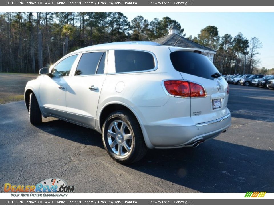 2011 Buick Enclave CXL AWD White Diamond Tricoat / Titanium/Dark Titanium Photo #7