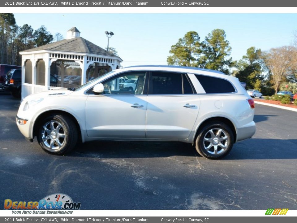 2011 Buick Enclave CXL AWD White Diamond Tricoat / Titanium/Dark Titanium Photo #8