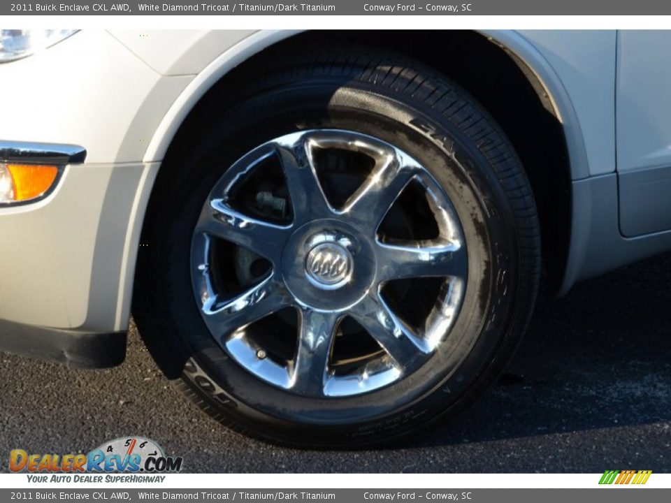 2011 Buick Enclave CXL AWD White Diamond Tricoat / Titanium/Dark Titanium Photo #9