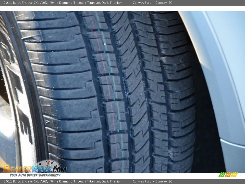 2011 Buick Enclave CXL AWD White Diamond Tricoat / Titanium/Dark Titanium Photo #10