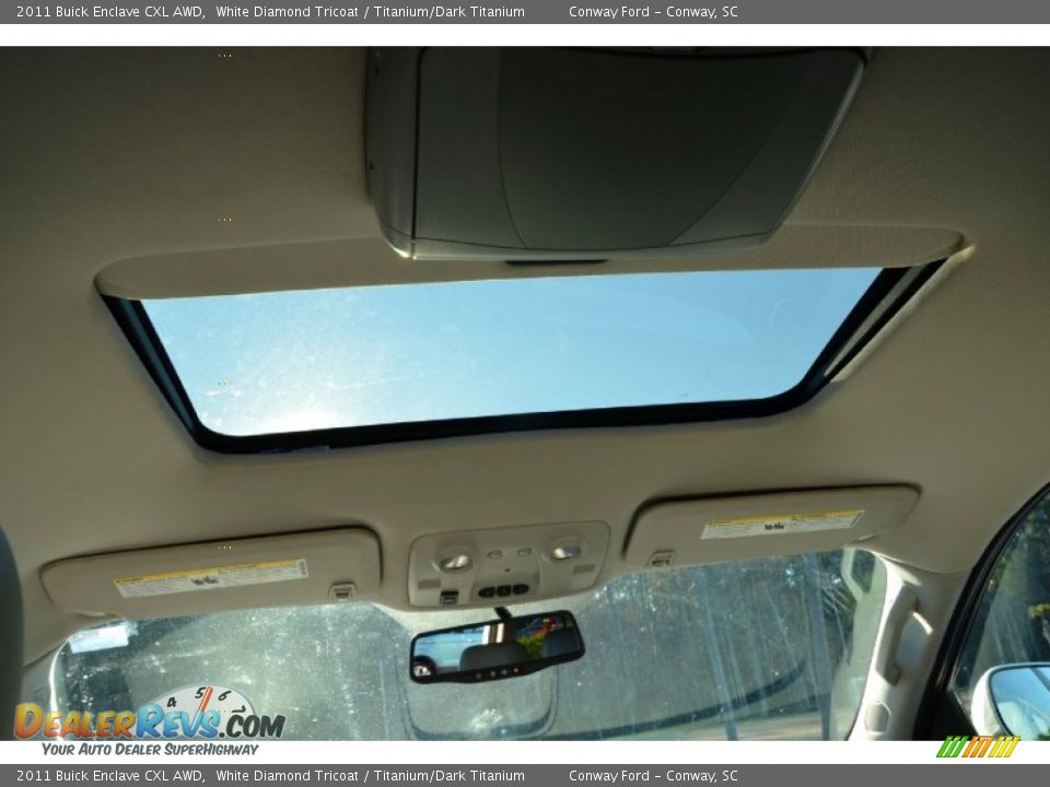 2011 Buick Enclave CXL AWD White Diamond Tricoat / Titanium/Dark Titanium Photo #15