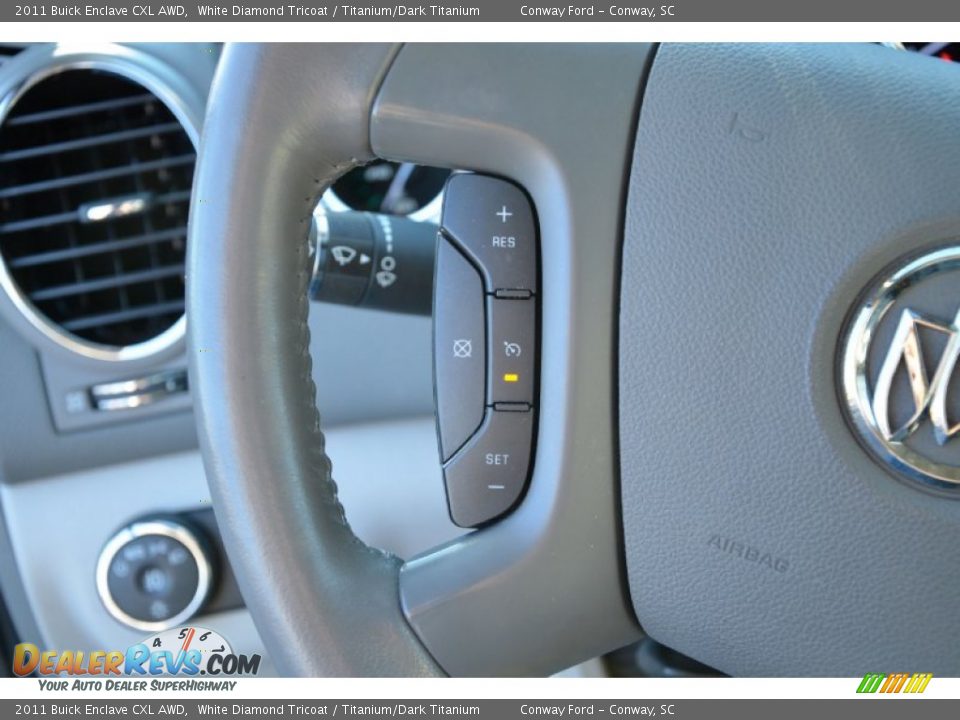 2011 Buick Enclave CXL AWD White Diamond Tricoat / Titanium/Dark Titanium Photo #21