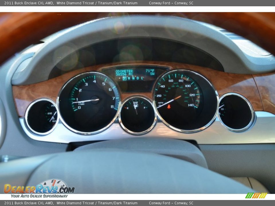 2011 Buick Enclave CXL AWD White Diamond Tricoat / Titanium/Dark Titanium Photo #24
