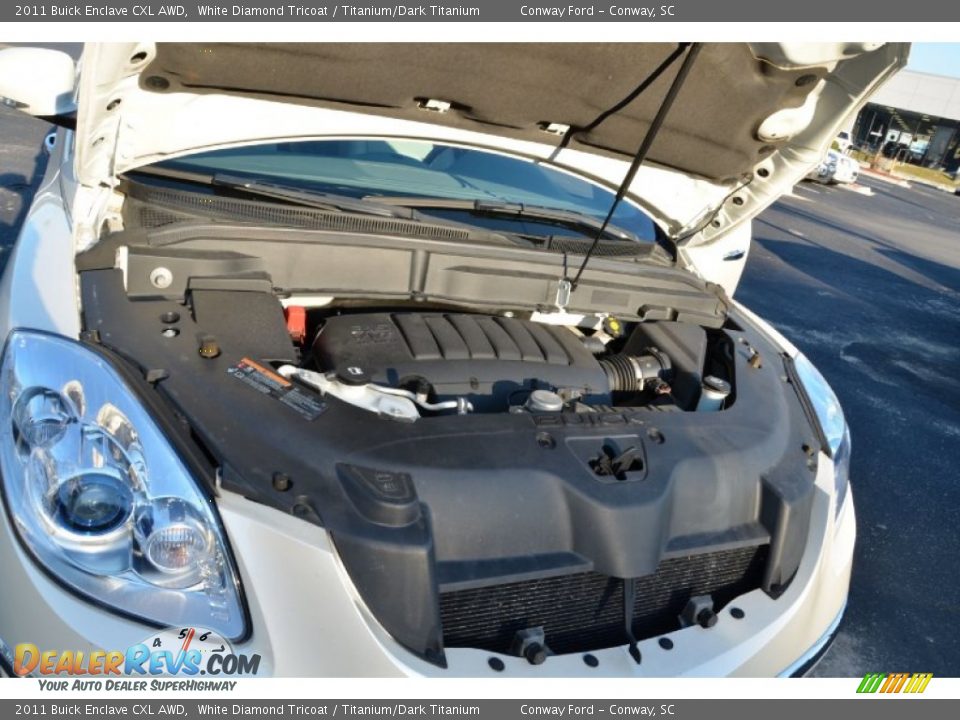 2011 Buick Enclave CXL AWD White Diamond Tricoat / Titanium/Dark Titanium Photo #29