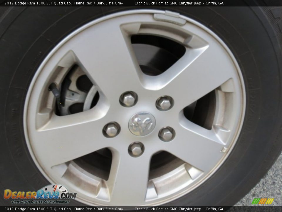 2012 Dodge Ram 1500 SLT Quad Cab Flame Red / Dark Slate Gray Photo #9