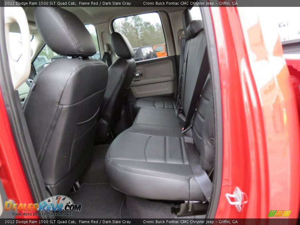 2012 Dodge Ram 1500 SLT Quad Cab Flame Red / Dark Slate Gray Photo #13