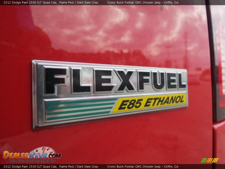 2012 Dodge Ram 1500 SLT Quad Cab Flame Red / Dark Slate Gray Photo #15