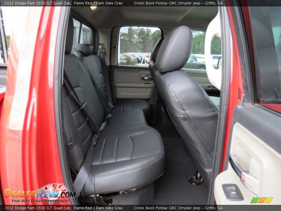 2012 Dodge Ram 1500 SLT Quad Cab Flame Red / Dark Slate Gray Photo #16