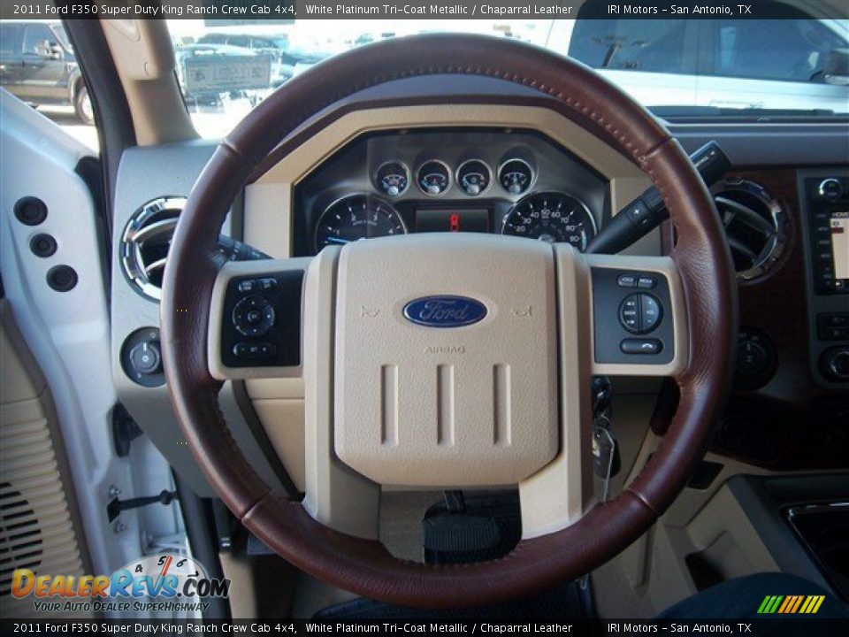 2011 Ford F350 Super Duty King Ranch Crew Cab 4x4 Steering Wheel Photo #32