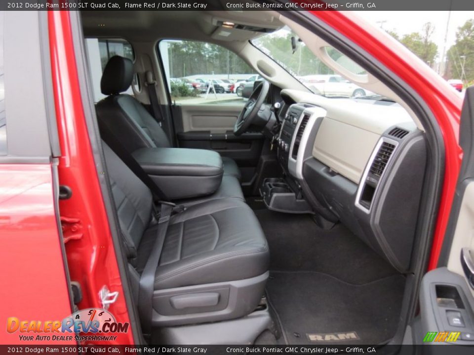 2012 Dodge Ram 1500 SLT Quad Cab Flame Red / Dark Slate Gray Photo #17