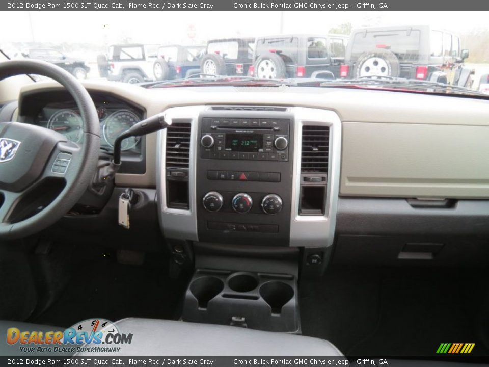 2012 Dodge Ram 1500 SLT Quad Cab Flame Red / Dark Slate Gray Photo #19