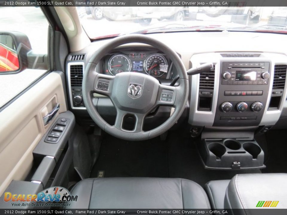 2012 Dodge Ram 1500 SLT Quad Cab Flame Red / Dark Slate Gray Photo #20