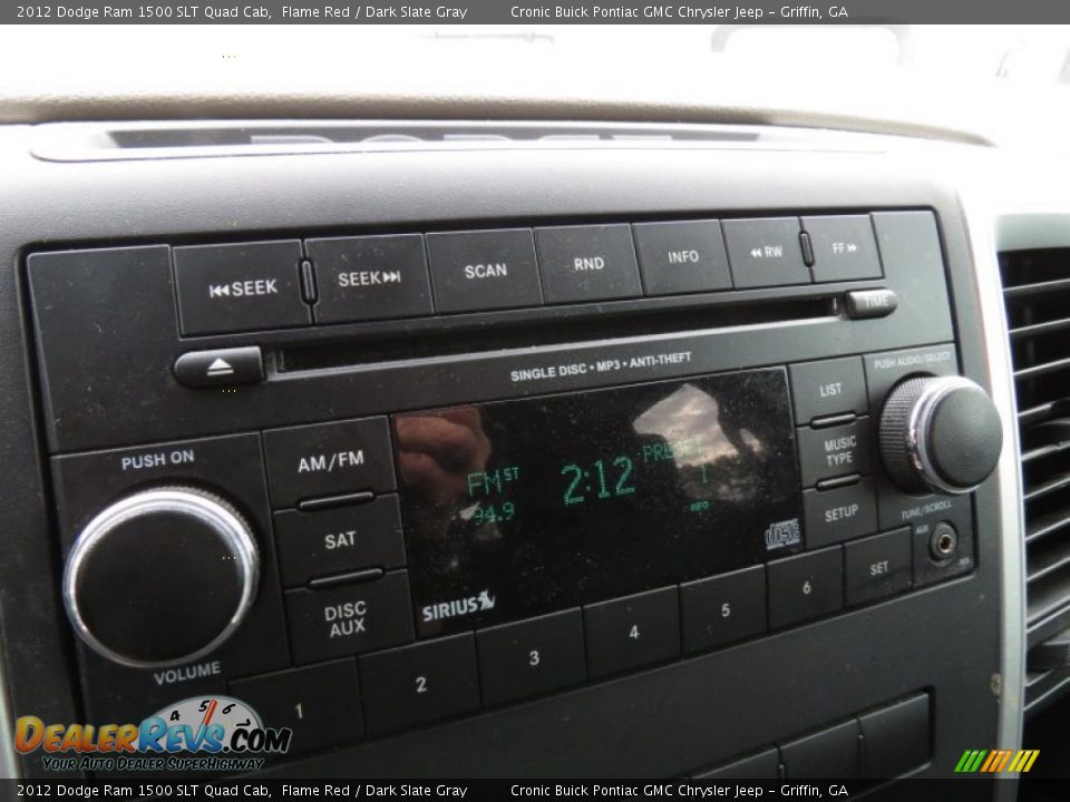 2012 Dodge Ram 1500 SLT Quad Cab Flame Red / Dark Slate Gray Photo #22