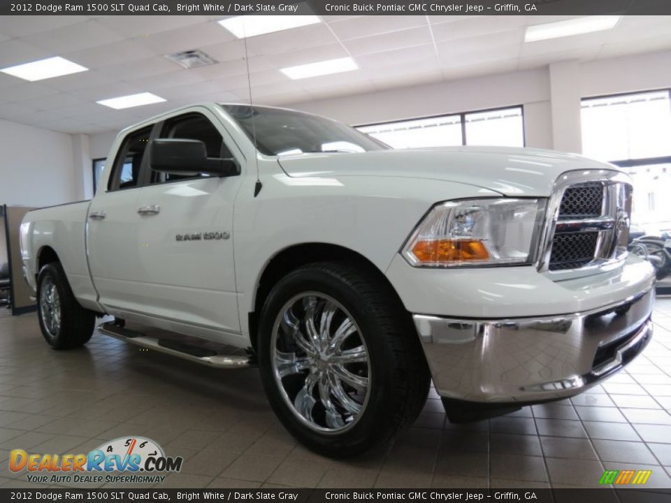 2012 Dodge Ram 1500 SLT Quad Cab Bright White / Dark Slate Gray Photo #1