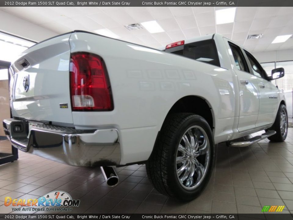 2012 Dodge Ram 1500 SLT Quad Cab Bright White / Dark Slate Gray Photo #6