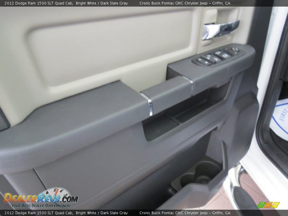 2012 Dodge Ram 1500 SLT Quad Cab Bright White / Dark Slate Gray Photo #9