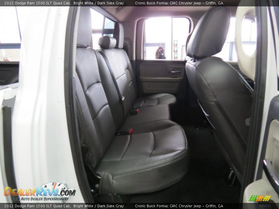 2012 Dodge Ram 1500 SLT Quad Cab Bright White / Dark Slate Gray Photo #14