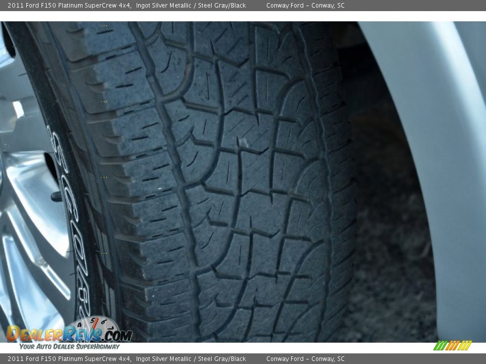 2011 Ford F150 Platinum SuperCrew 4x4 Ingot Silver Metallic / Steel Gray/Black Photo #10