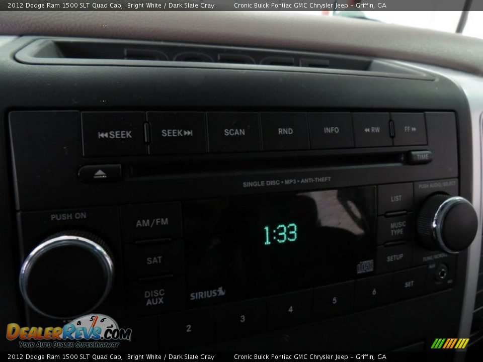 2012 Dodge Ram 1500 SLT Quad Cab Bright White / Dark Slate Gray Photo #20