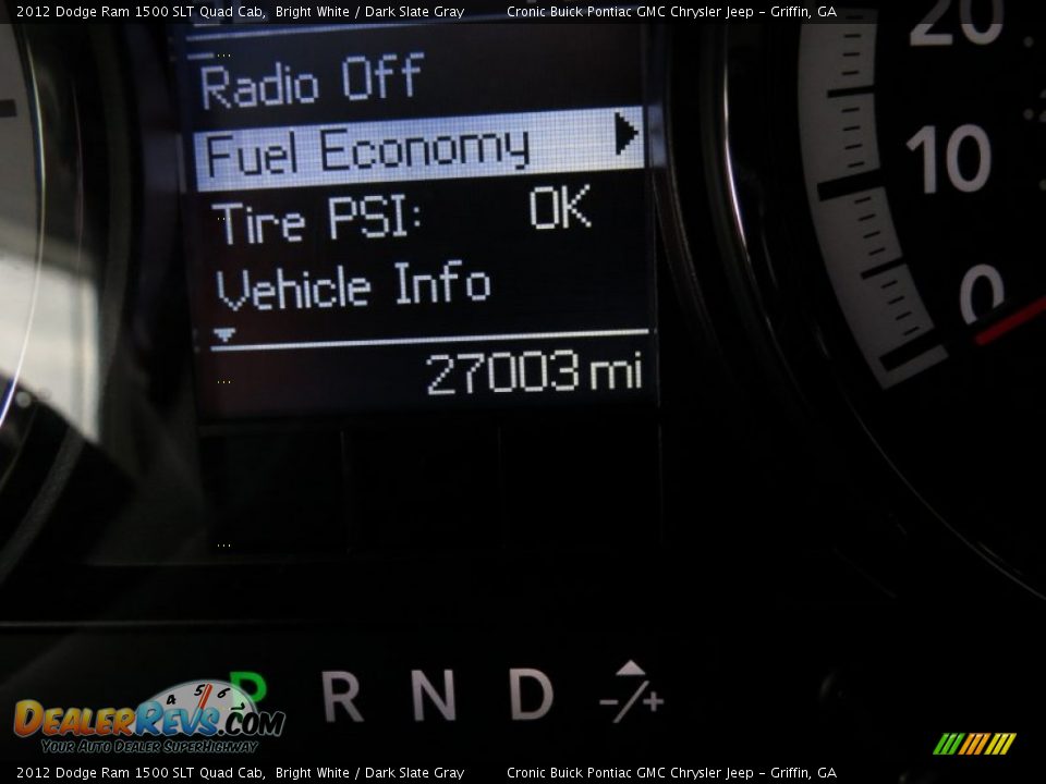 2012 Dodge Ram 1500 SLT Quad Cab Bright White / Dark Slate Gray Photo #21