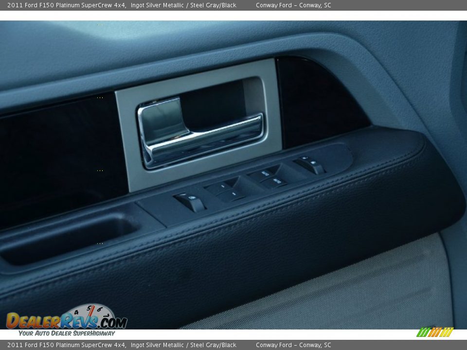 2011 Ford F150 Platinum SuperCrew 4x4 Ingot Silver Metallic / Steel Gray/Black Photo #16