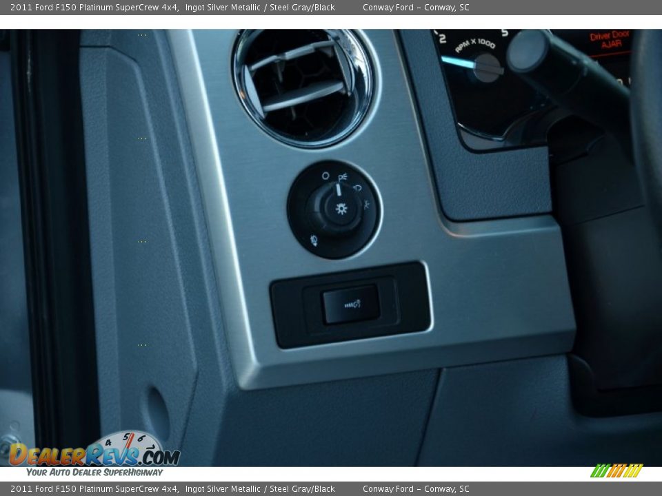 2011 Ford F150 Platinum SuperCrew 4x4 Ingot Silver Metallic / Steel Gray/Black Photo #18