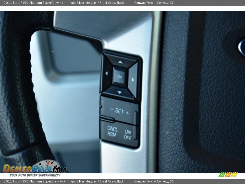 2011 Ford F150 Platinum SuperCrew 4x4 Ingot Silver Metallic / Steel Gray/Black Photo #21