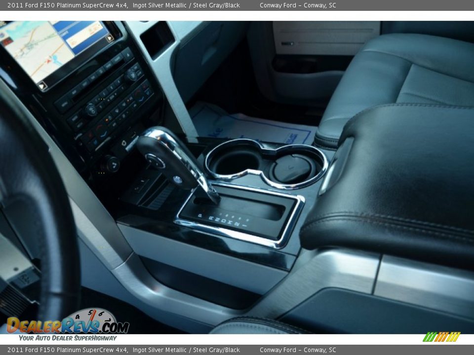 2011 Ford F150 Platinum SuperCrew 4x4 Ingot Silver Metallic / Steel Gray/Black Photo #25