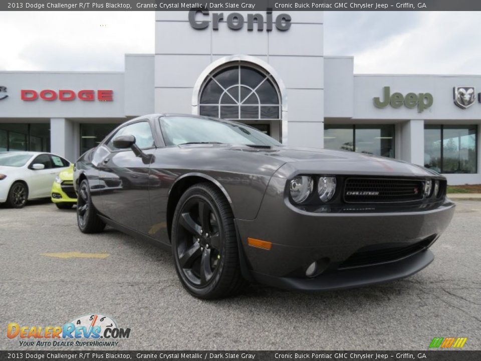 2013 Dodge Challenger R/T Plus Blacktop Granite Crystal Metallic / Dark Slate Gray Photo #1