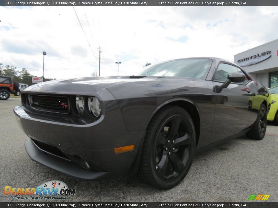 2013 Dodge Challenger R/T Plus Blacktop Granite Crystal Metallic / Dark Slate Gray Photo #3